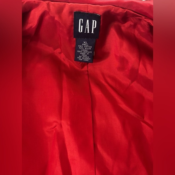Gap PeaCoat Trench Double Breasted Red Jacket Women’s XL - Picture 8 of 8